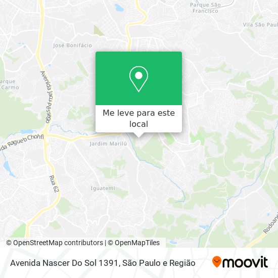 Avenida Nascer Do Sol 1391 mapa