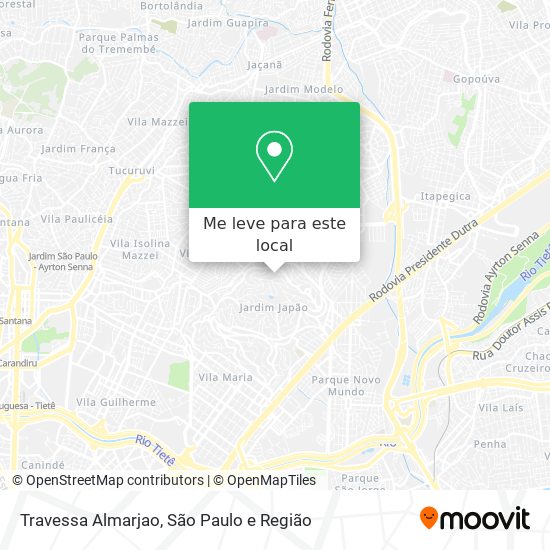 Travessa Almarjao mapa