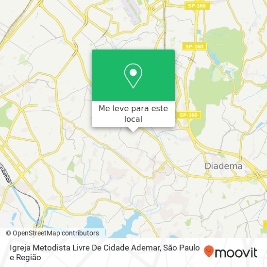 Igreja Metodista Livre De Cidade Ademar mapa