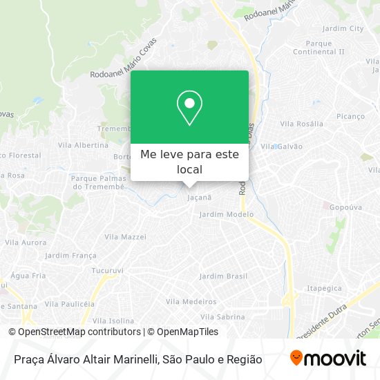 Praça Álvaro Altair Marinelli mapa
