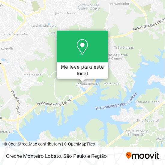 Creche Monteiro Lobato mapa