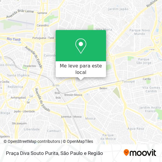 Praça Diva Souto Purita mapa