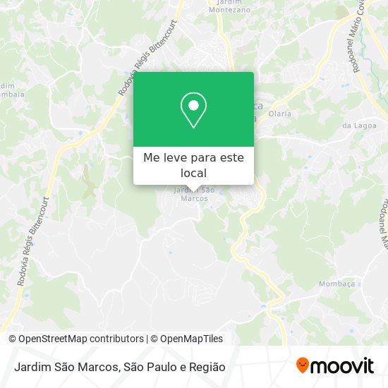 Jardim São Marcos mapa