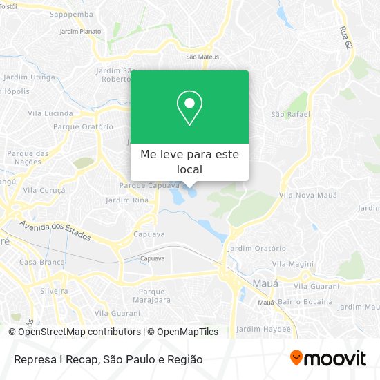 Represa I Recap mapa