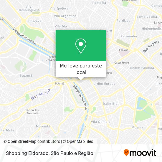 Shopping Eldorado mapa