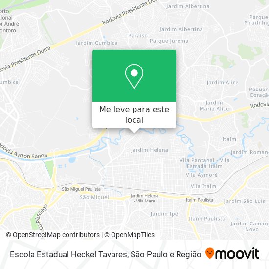 Escola Estadual Heckel Tavares mapa