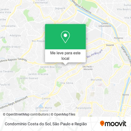 Condomínio Costa do Sol mapa