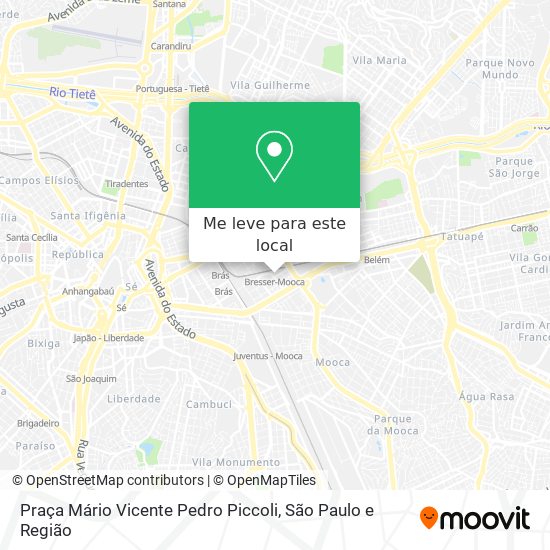 Praça Mário Vicente Pedro Piccoli mapa