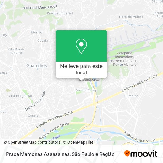 Praça Mamonas Assassinas mapa