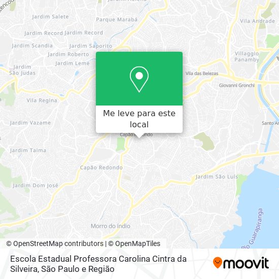 Escola Estadual Professora Carolina Cintra da Silveira mapa