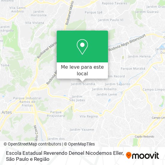 Escola Estadual Reverendo Denoel Nicodemos Eller mapa