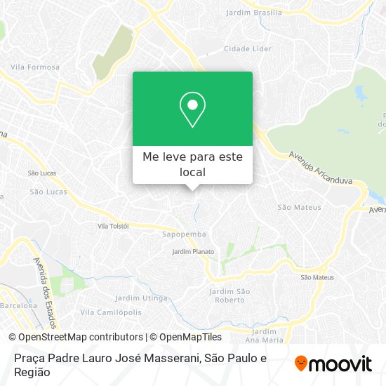 Praça Padre Lauro José Masserani mapa