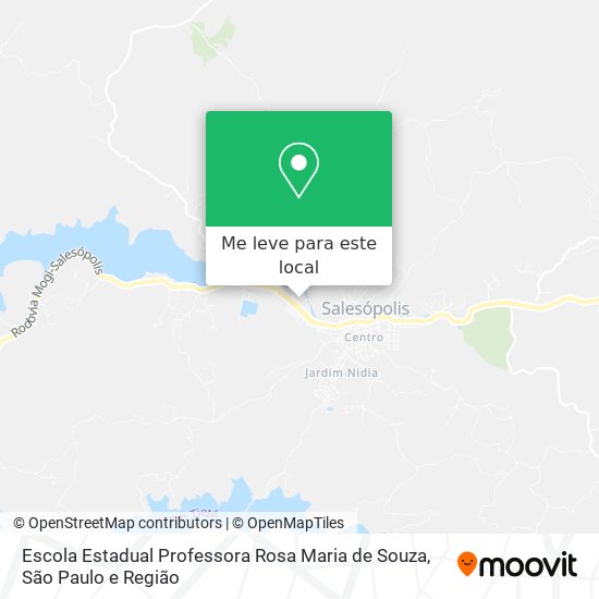 Escola Estadual Professora Rosa Maria de Souza mapa