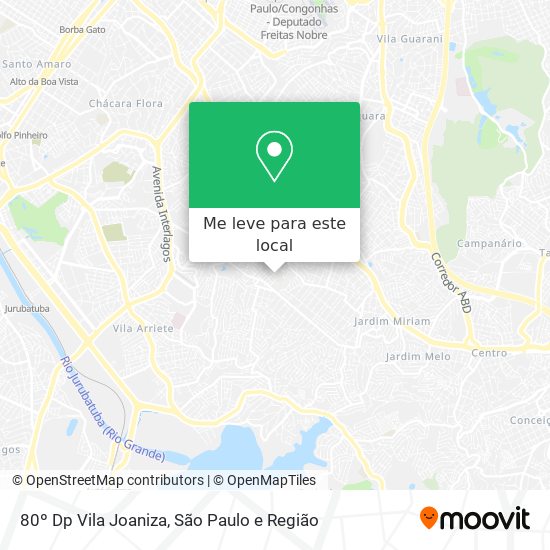 80º Dp Vila Joaniza mapa