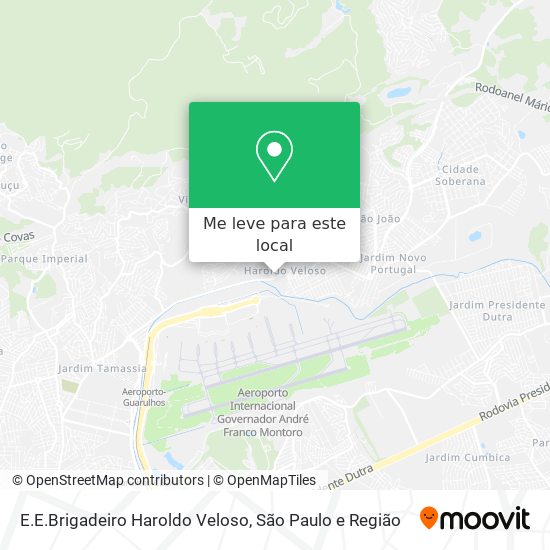 E.E.Brigadeiro Haroldo Veloso mapa