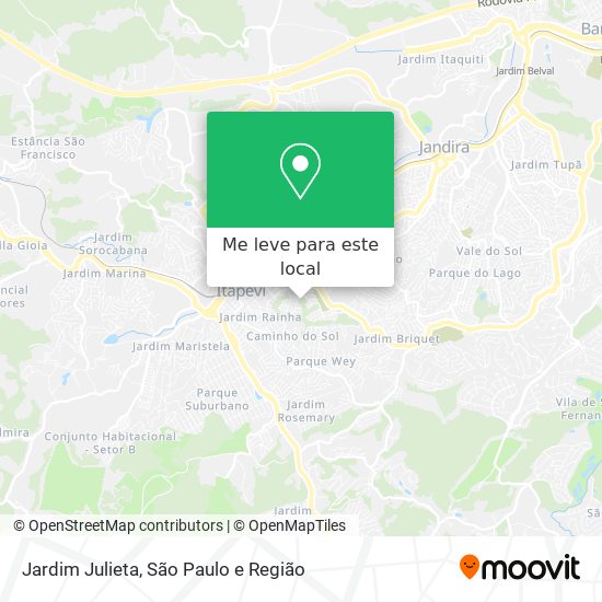 Jardim Julieta mapa