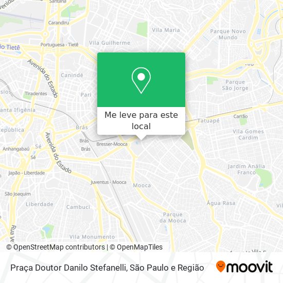 Praça Doutor Danilo Stefanelli mapa