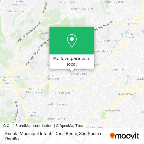 Escola Municipal Infantil  Dona Benta mapa