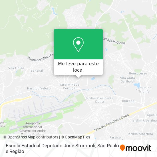 Escola Estadual Deputado José Storopoli mapa