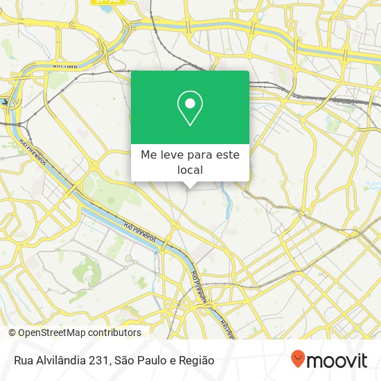 Rua Alvilândia 231 mapa