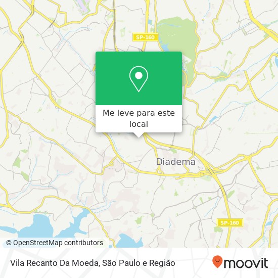 Vila Recanto Da Moeda mapa