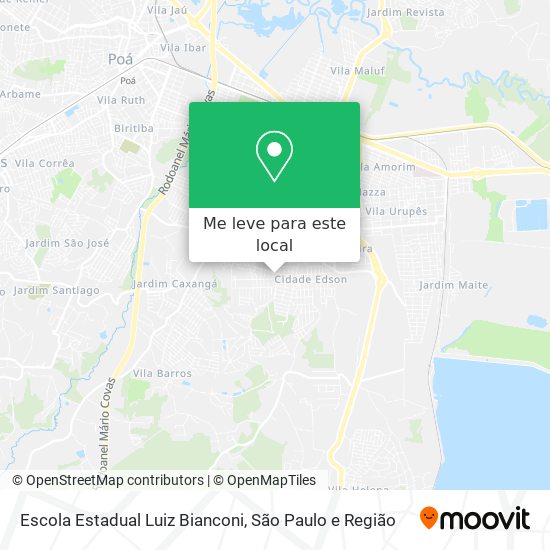 Escola Estadual Luiz Bianconi mapa