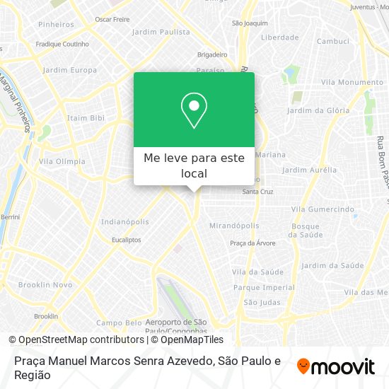 Praça Manuel Marcos Senra Azevedo mapa