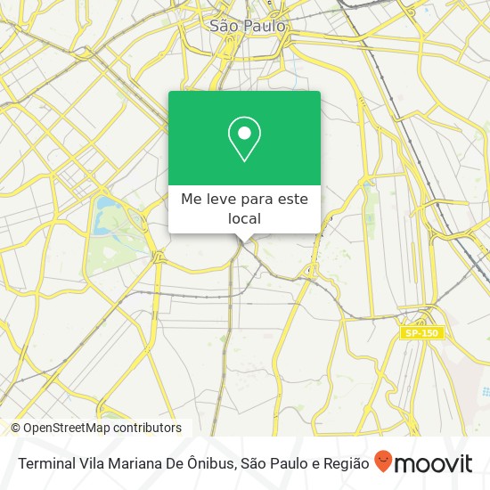 Terminal Vila Mariana De Ônibus mapa