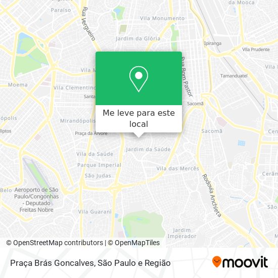 Praça Brás Goncalves mapa