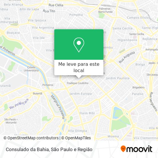 Consulado da Bahia mapa