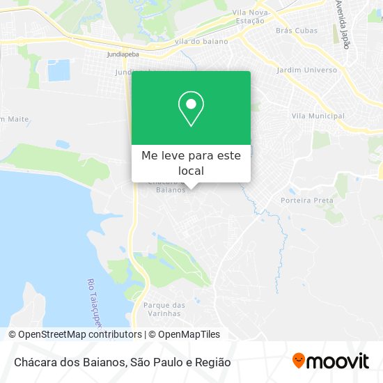 Chácara dos Baianos mapa