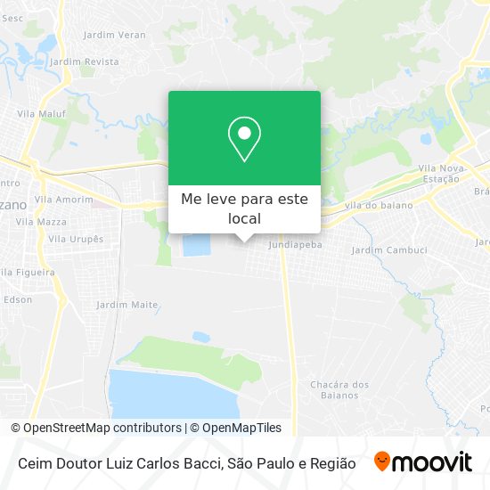 Ceim Doutor Luiz Carlos Bacci mapa