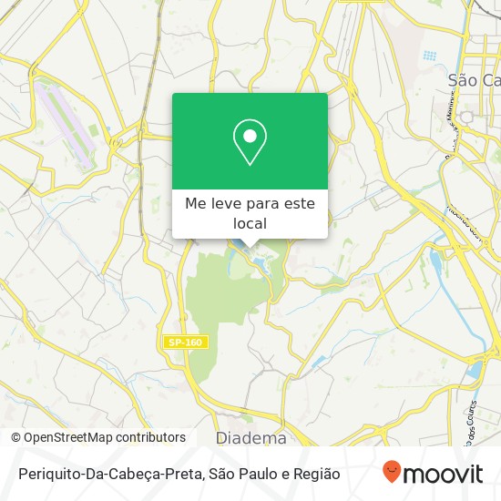 Periquito-Da-Cabeça-Preta mapa