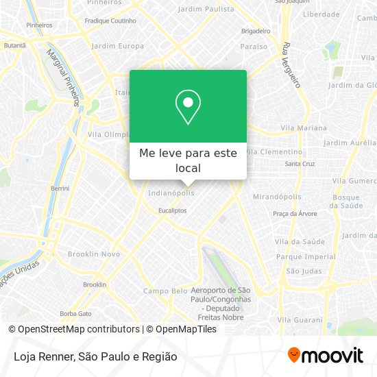 Loja Renner mapa