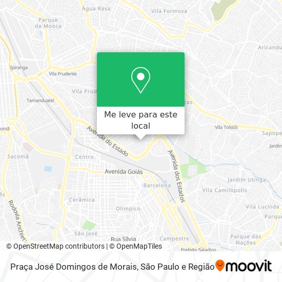 Praça José Domingos de Morais mapa