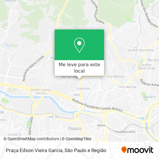Praça Edson Vieira Garcia mapa