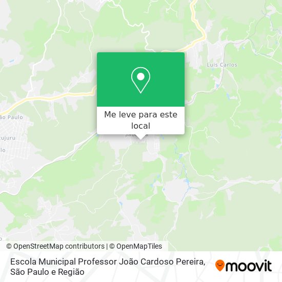 Escola Municipal Professor João Cardoso Pereira mapa