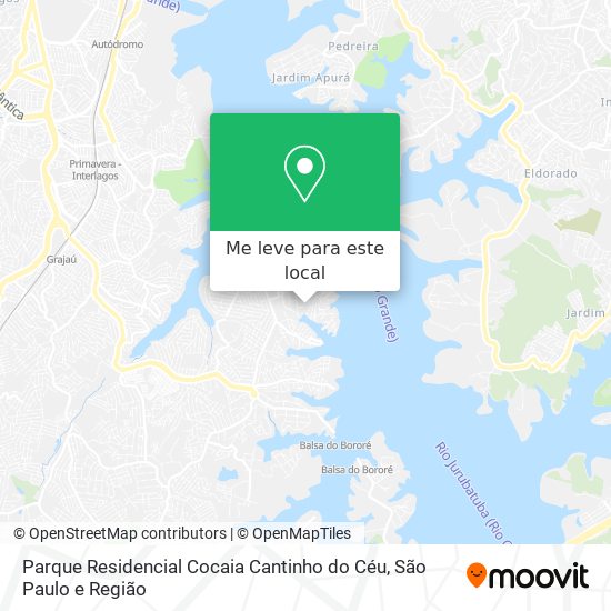 Parque Residencial Cocaia Cantinho do Céu mapa