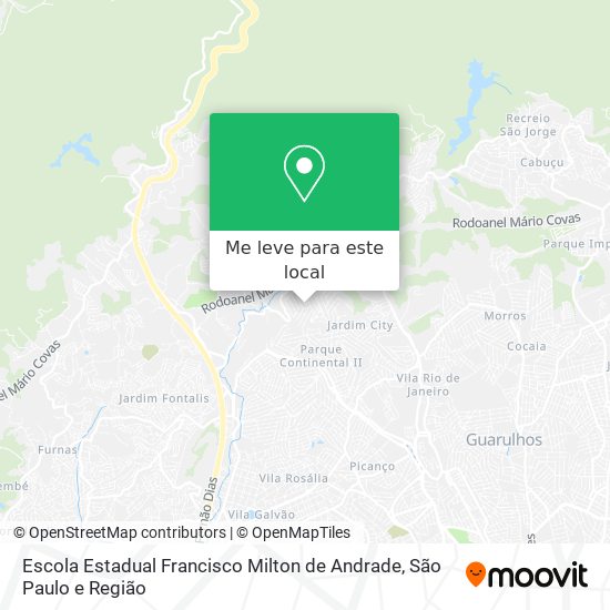 Escola Estadual Francisco Milton de Andrade mapa