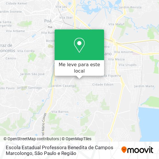 Escola Estadual Professora Benedita de Campos Marcolongo mapa