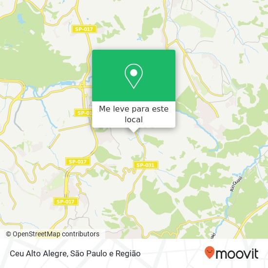 Ceu Alto Alegre mapa