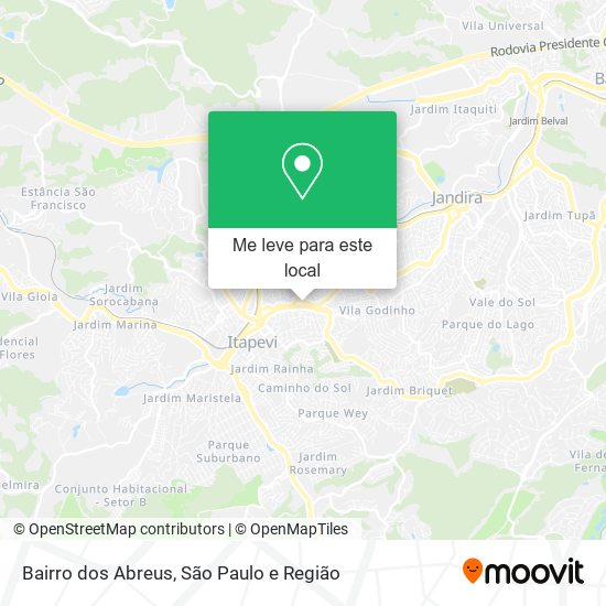 Bairro dos Abreus mapa