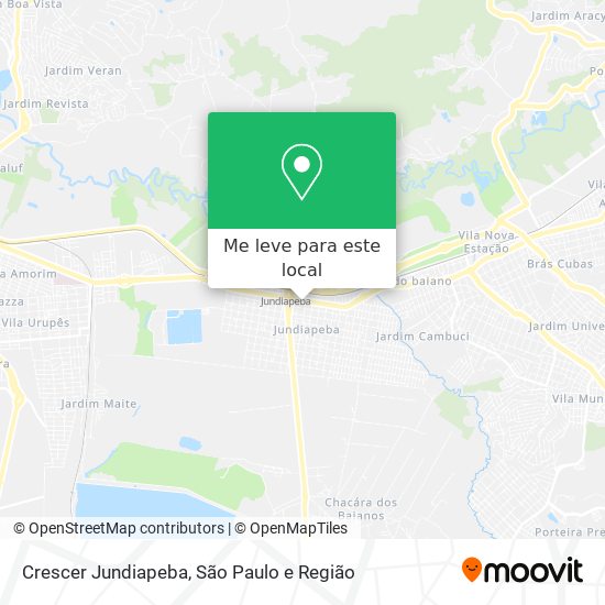 Crescer Jundiapeba mapa