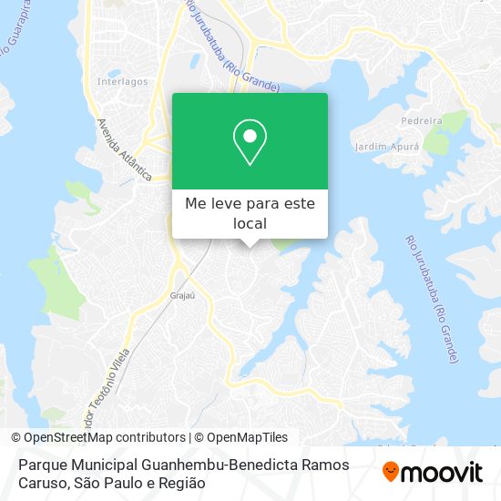 Parque Municipal Guanhembu-Benedicta Ramos Caruso mapa