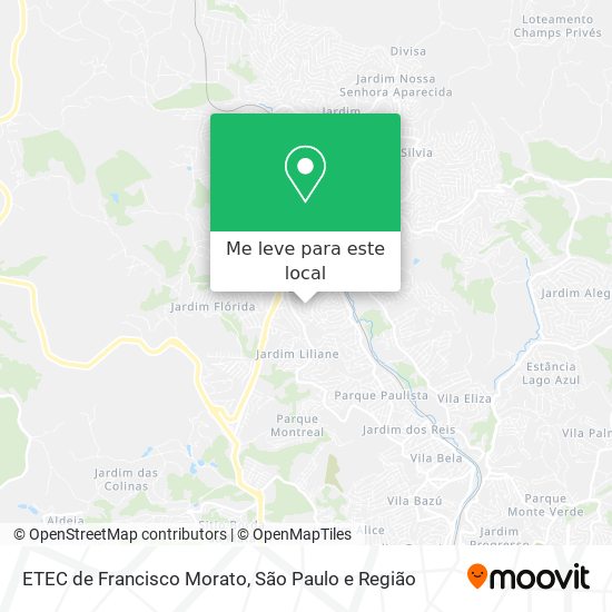 ETEC de Francisco Morato mapa