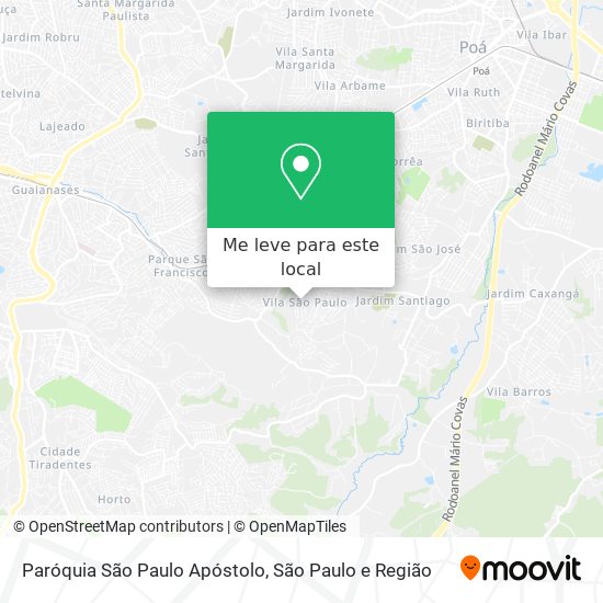 Paróquia São Paulo Apóstolo mapa