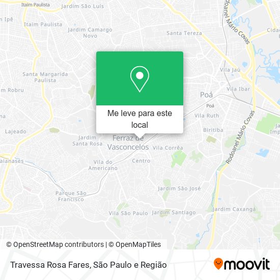 Travessa Rosa Fares mapa