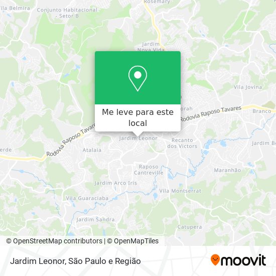 Jardim Leonor mapa