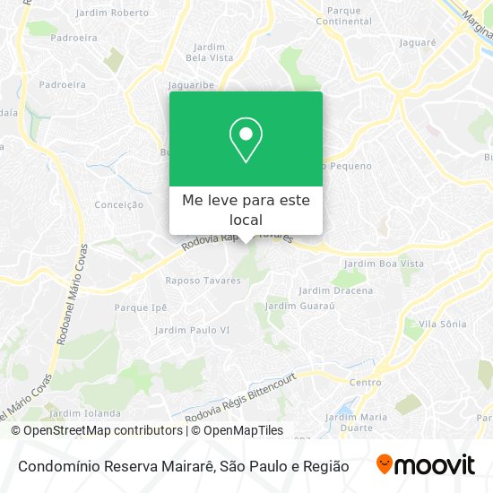 Condomínio Reserva Mairarê mapa