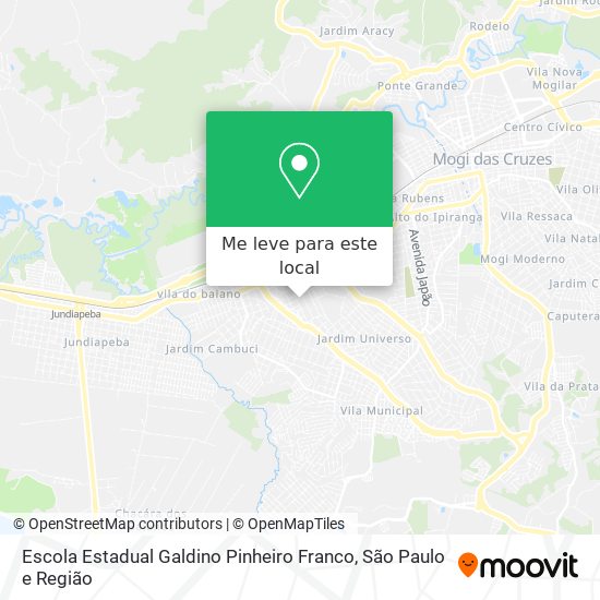 Escola Estadual Galdino Pinheiro Franco mapa